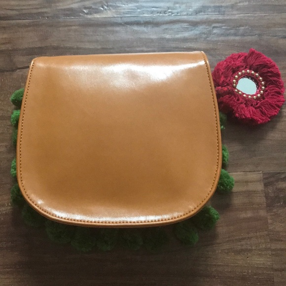 Anthropologie Faux Leather Beaded Bag - Picture 4 of 5